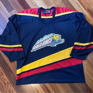 Vintage 90s Colorado Gold Kings WCHL SP Minor League Hockey Jersey XL